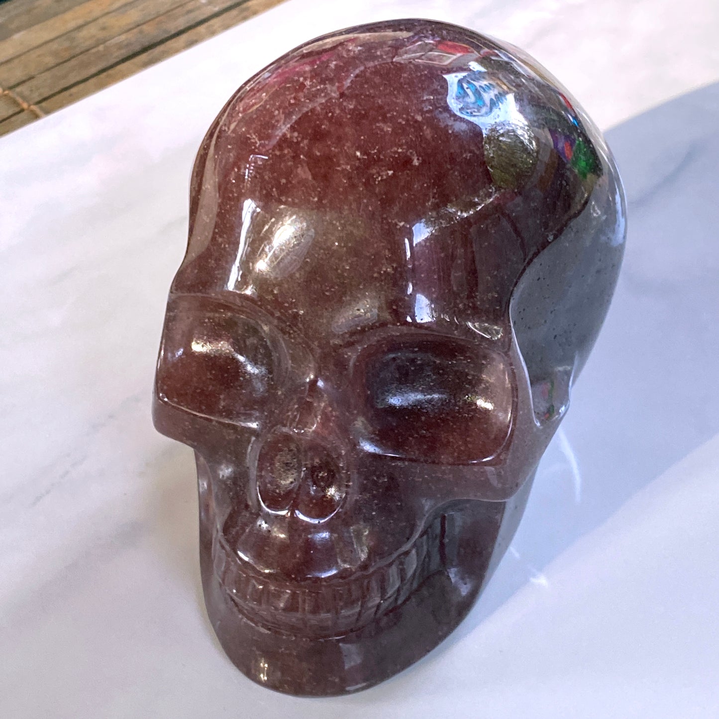 Large Gemstone Carved skulls