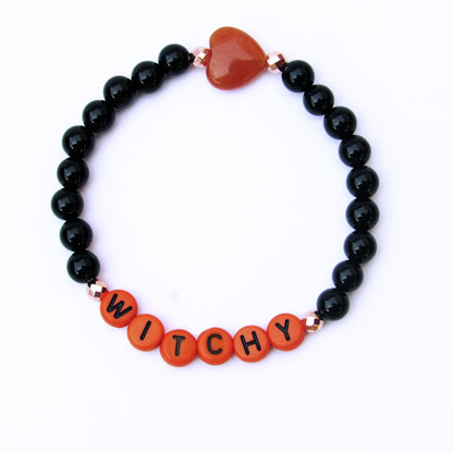 Women’s Halloween Gemstone phrase Bracelet Collection
