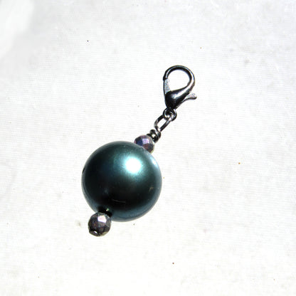 Gemstone and South Seashell Pearl Pet Collar Charm