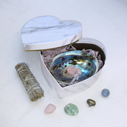 The Positive Energy Smudge stick and Crystal Gift Set