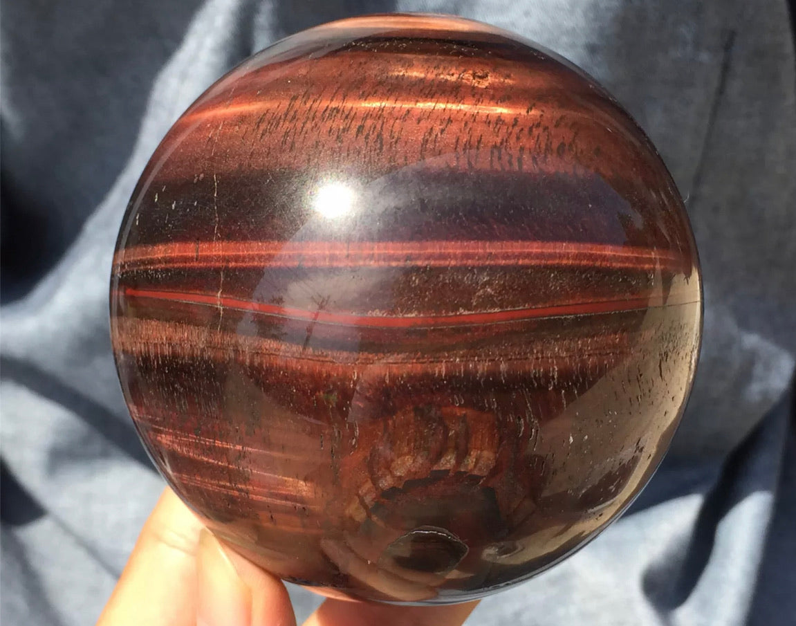 Natural Red Tiger’s Eye Sphere