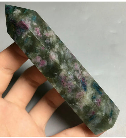 Natural Ruby zoisite wand Tower Obelisk