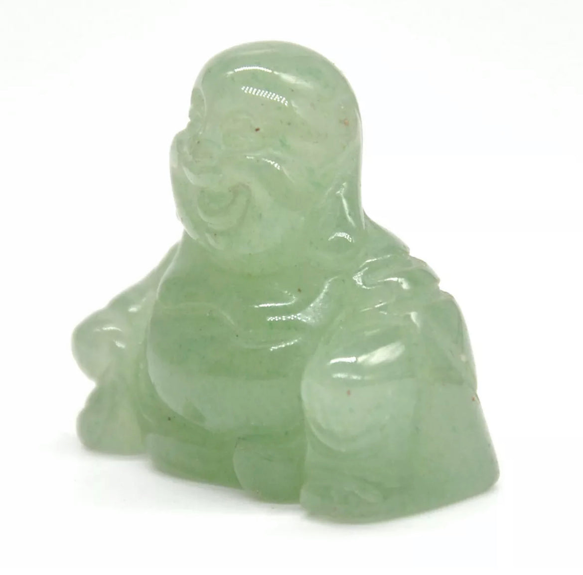 Natural Green Aventurine Laughing Buddha