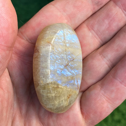 Natural Moonstone Palm Stone