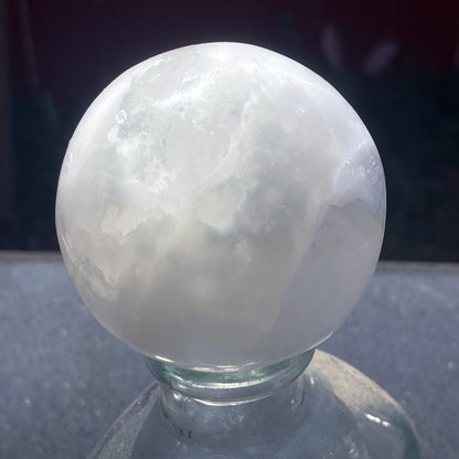 Natural Selenite gemstone sphere