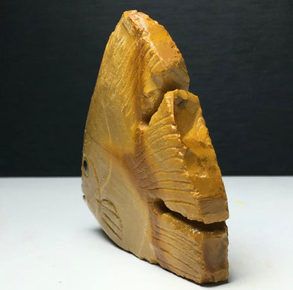 Natural Mookaite gemstone Tropical Fish Carving