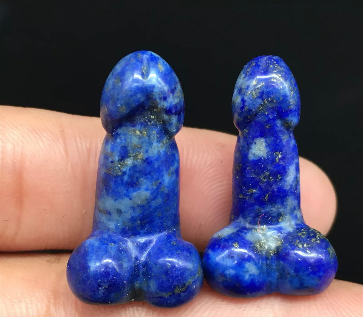 Natural Lapis Lazuli gemstone Penis Figurine