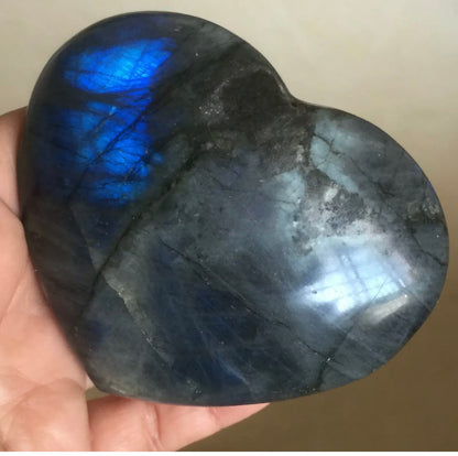Natural Labradorite Heart Shaped gemstone