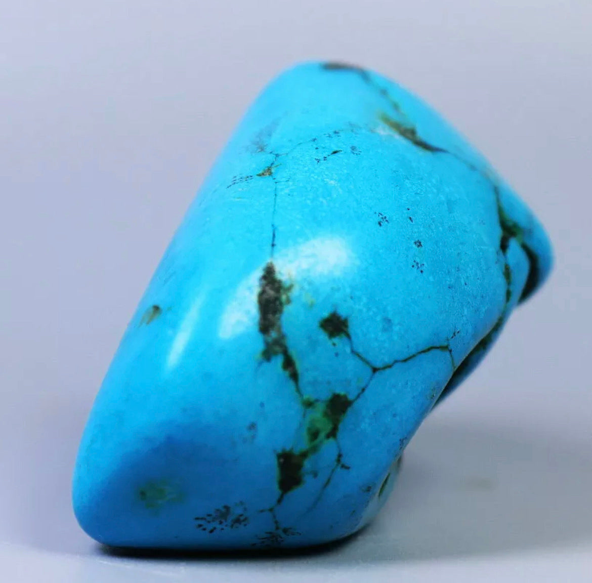 Blue turquoise gemstone rough stone Crystal mineral specimen