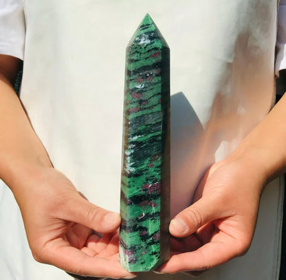 Natural Ruby Zoisite Wand