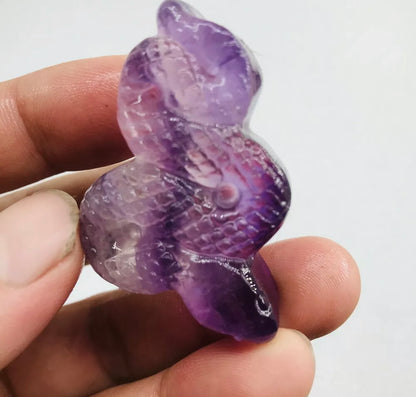 Natural Fluorite Snake