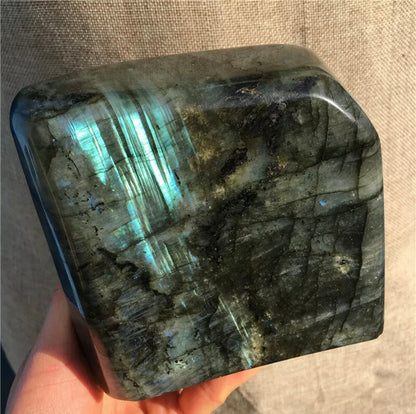 Natural labradorite gemstone quartz mineral crystal spectrolite Healing