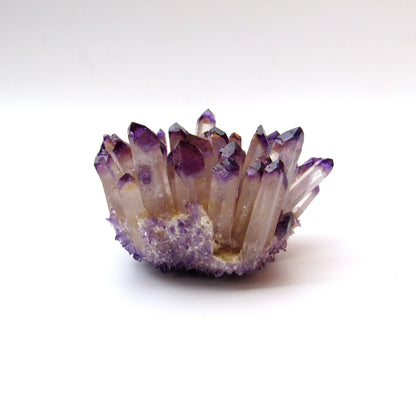 Purple Phantom Quartz Crystals gemstone Cluster