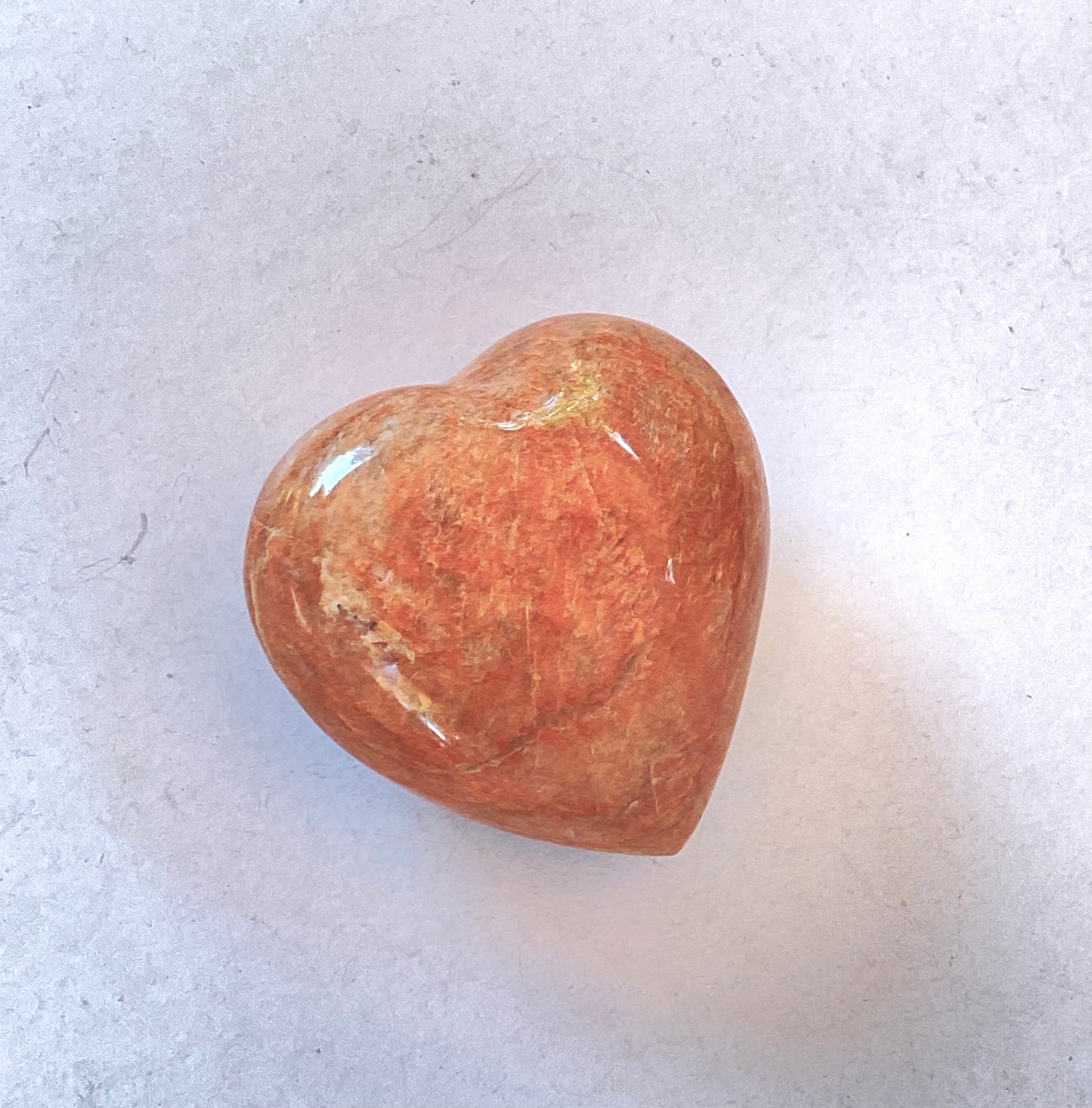 Natural Unique Sunstone gemstone HEART From Madagascar