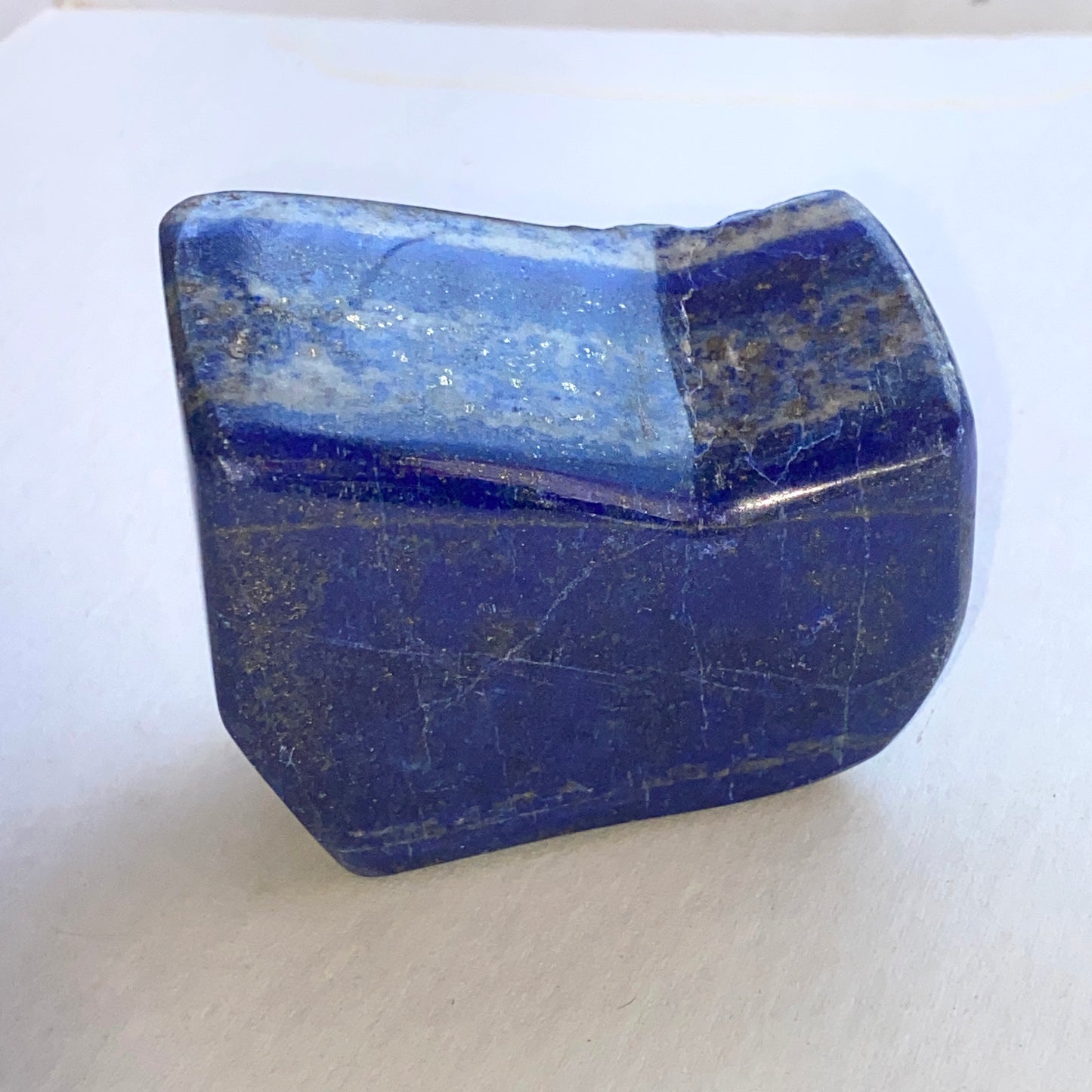 Raw natural Lapis Lazuli gemstone Slab