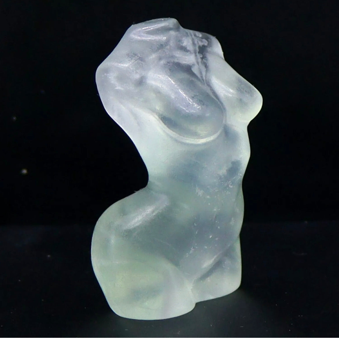 Natural Fluorite Woman Goddess Figure