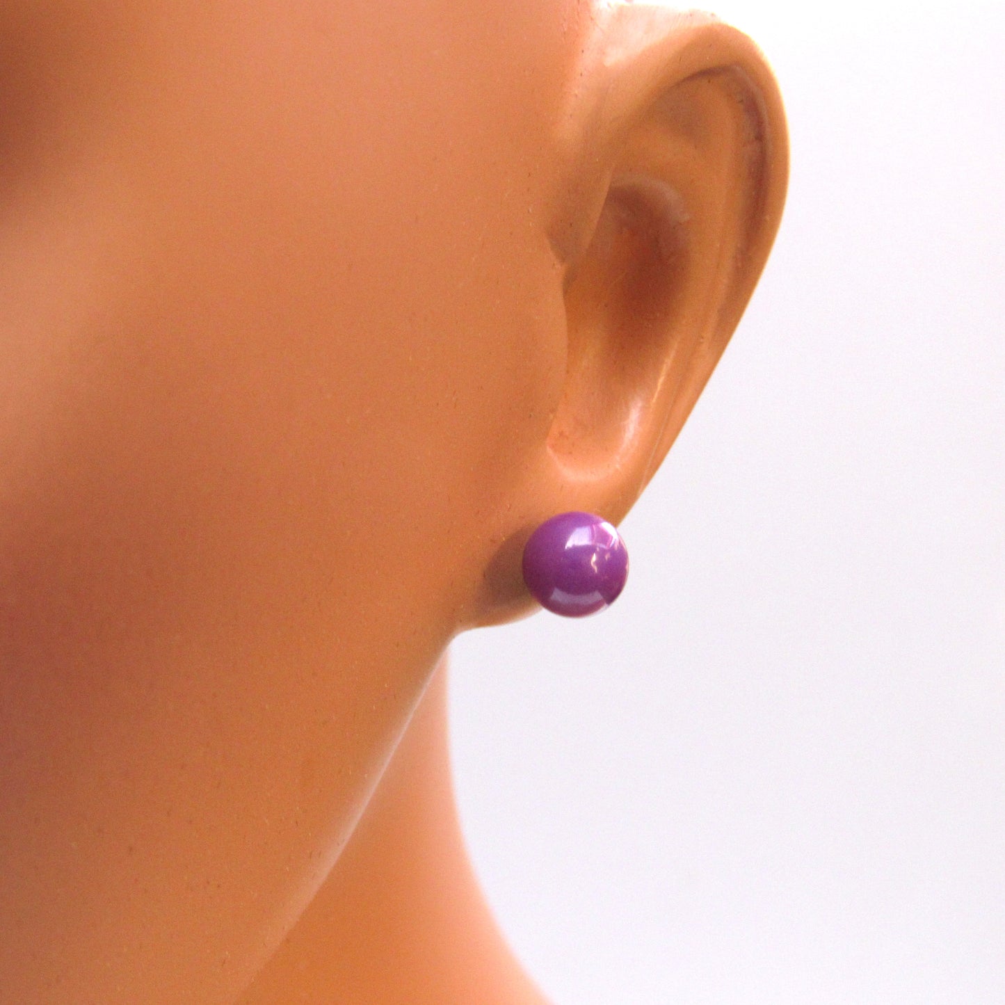 Phosphosiderite gemstone Stud Earrings