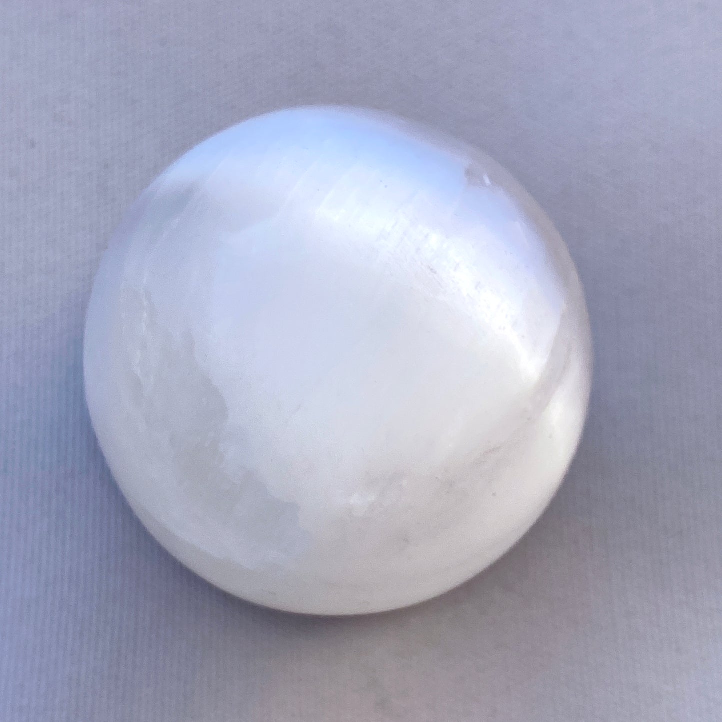 Natural Selenite gemstone sphere