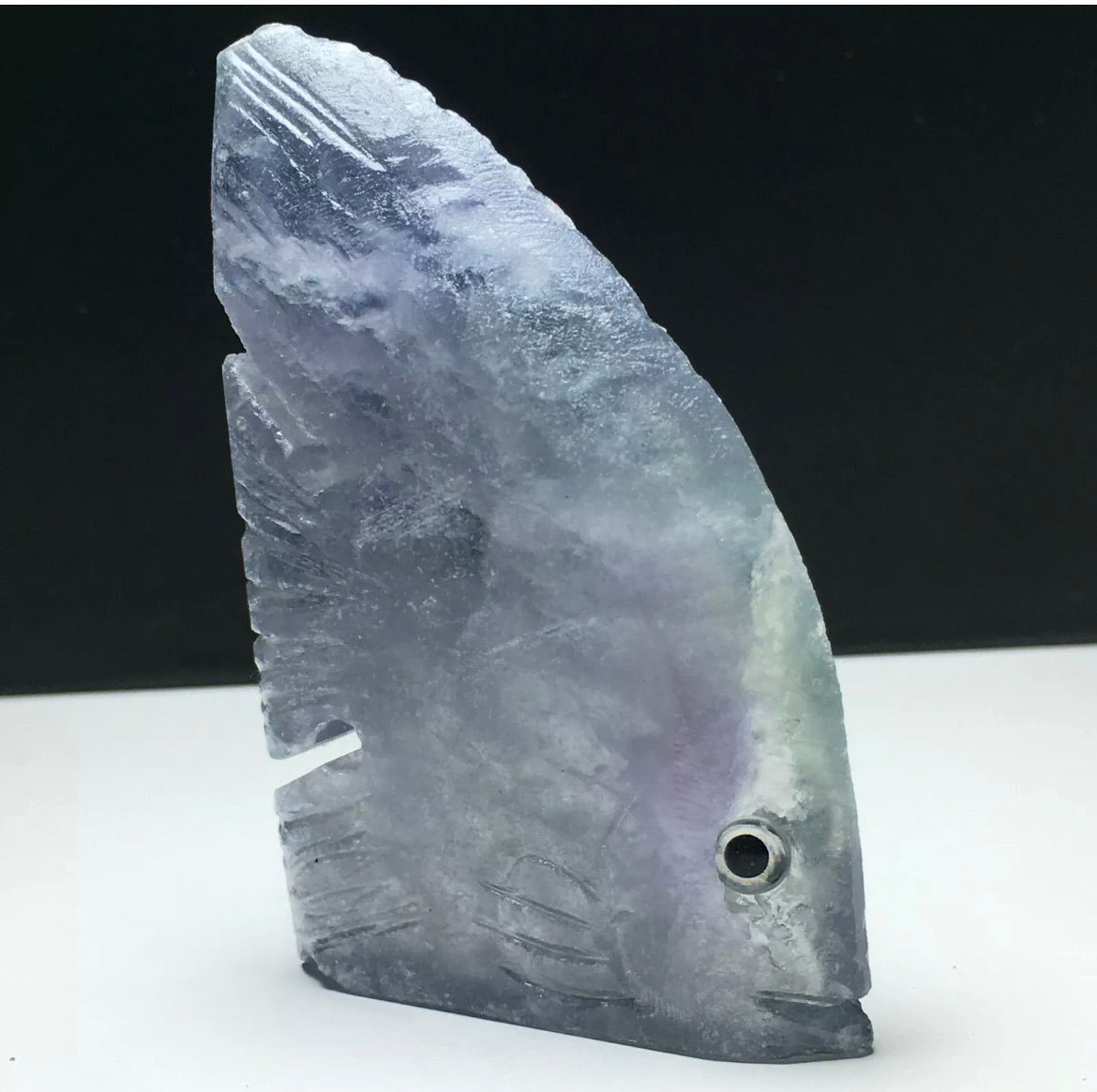 Natural Fluorite gemstone Tropical Fish