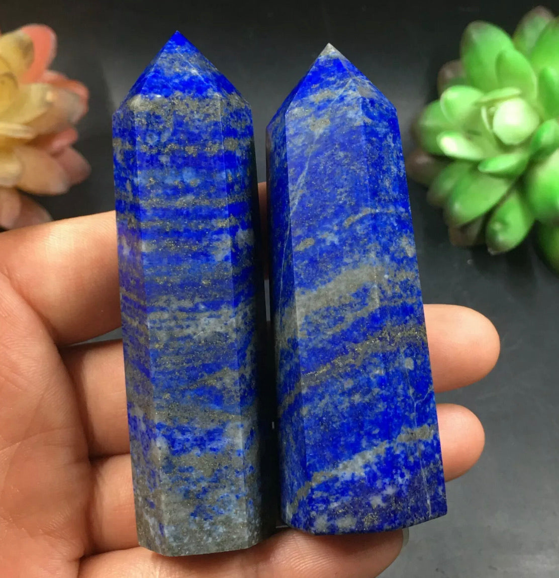 Natural lapis lazuli Wand Point Healing Reiki