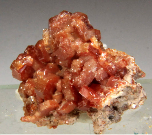 Superb Cherry Red Vanadinite Crystals on Matrix