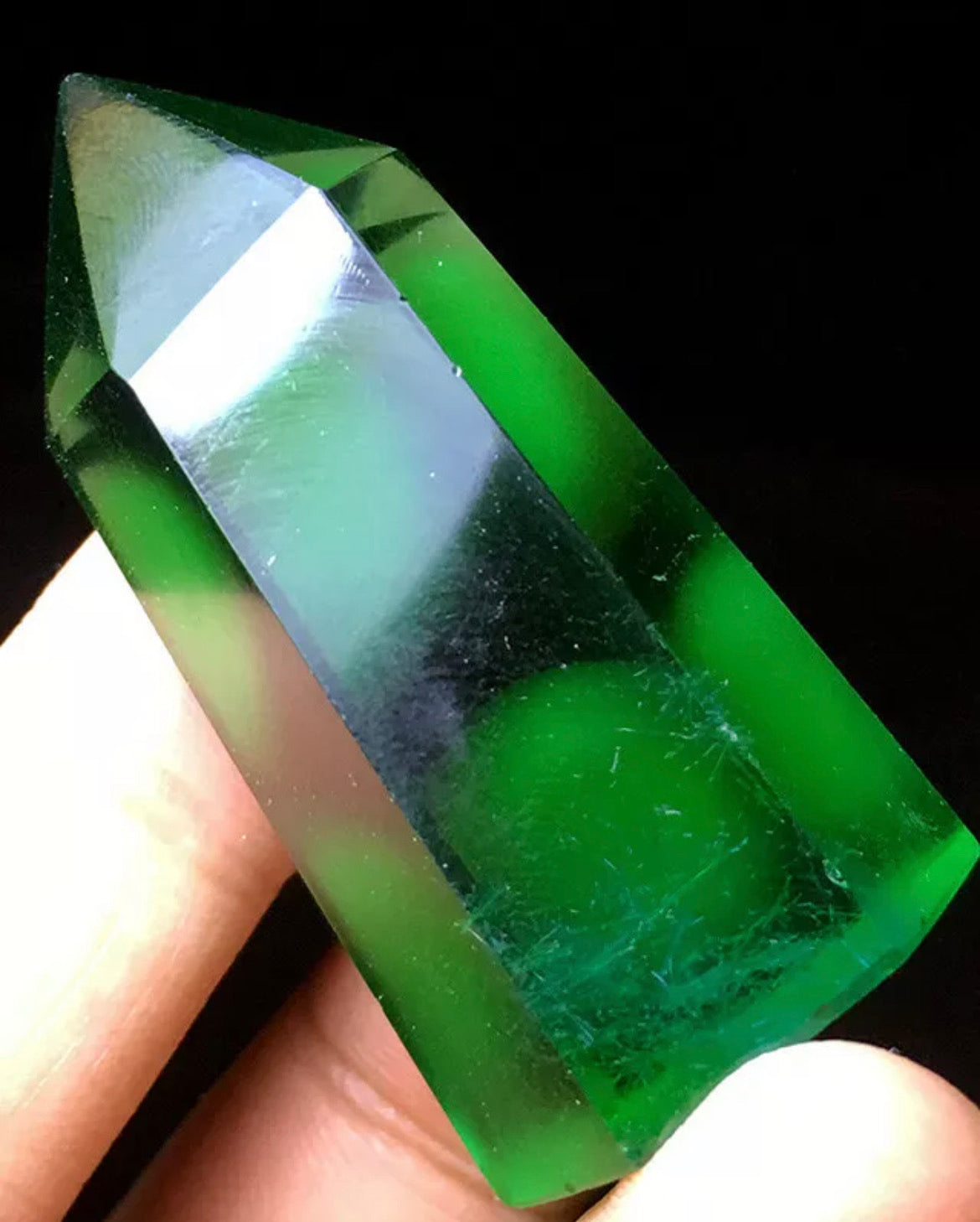 Natural Rare Tanzanite gemstone Crystal Arcturian point