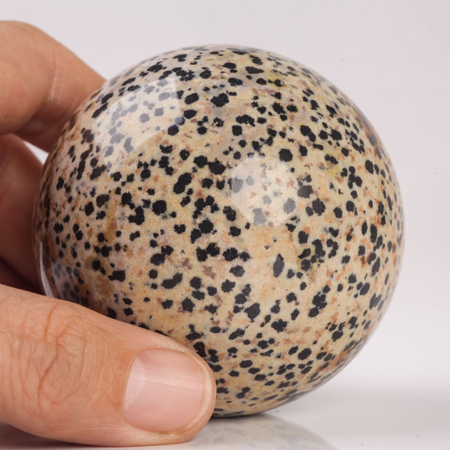Natural Semiprecious gemstone Dalmatian Jasper crystal Ball sphere