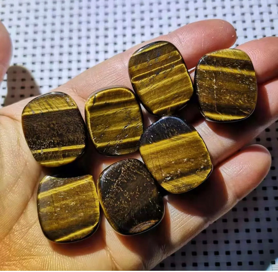 Natural Tiger Eye Worry Stone