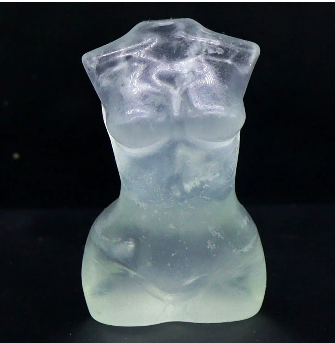 Natural Fluorite Woman Goddess Figure