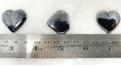 Natural Hematite Mini Heart