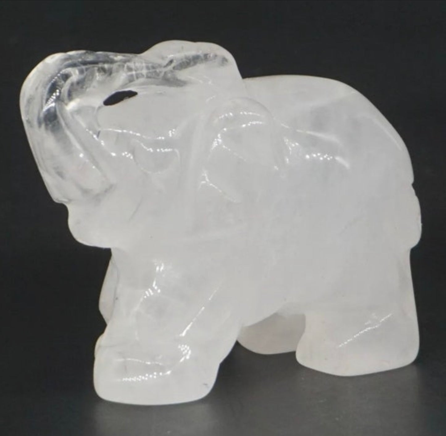 Gemstone Carved Elephants