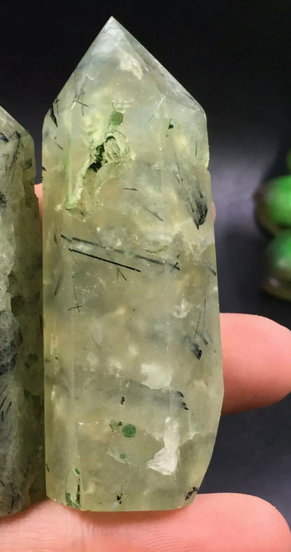 Natural Prehnite Crystal Wand