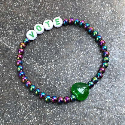 Genuine Gemstone VOTE bracelets