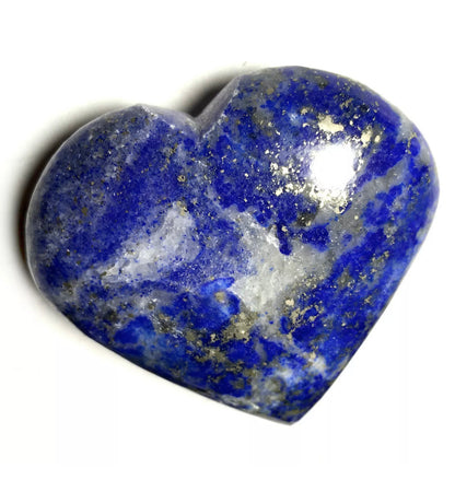 Natural Lapis Lazuli Heart Palm Stone
