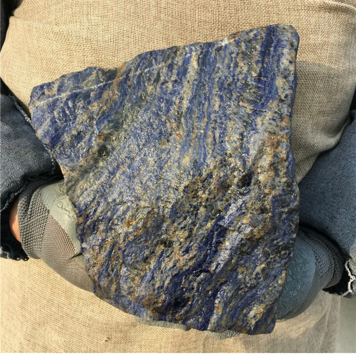 Natural Raw Sodalite gemstone Boulder Rock