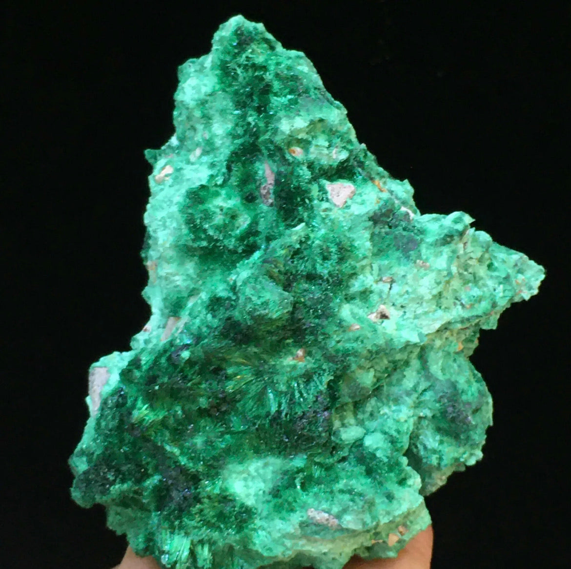 Natural Green Acicular Malachite Crystal Mineral Specimen/ From Congo