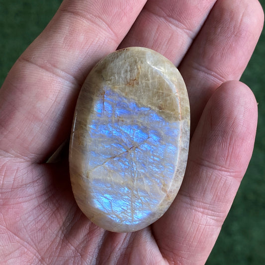 Natural Moonstone Palm Stone