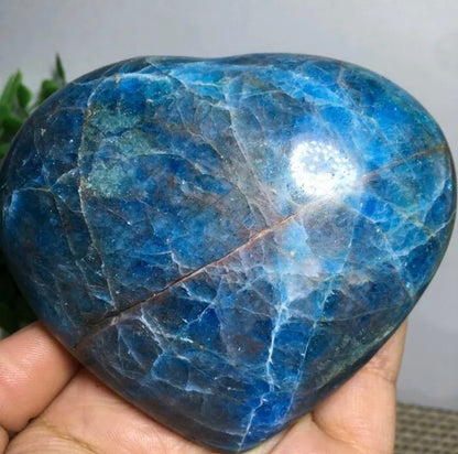 Natural Apatite gemstone carved Heart