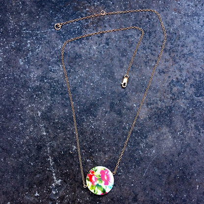 Mother of Pearl and Rose Gold Filled Chain Necklace
