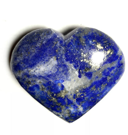 Natural Lapis Lazuli Heart Palm Stone