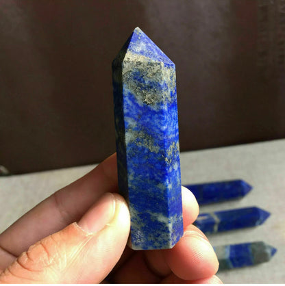 Raw Natural Lapis Lazuli gemstone Point Healing Wand
