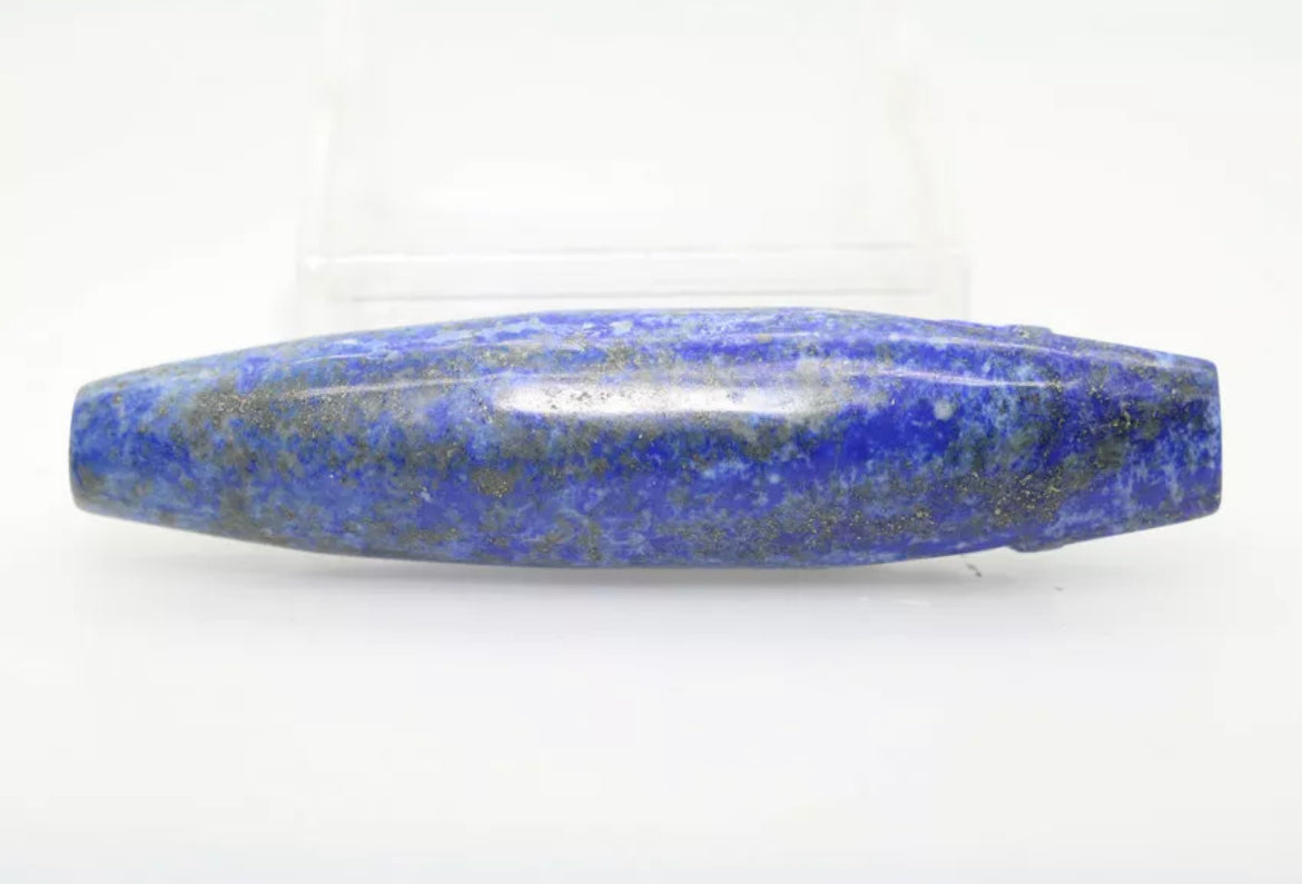 Natural Lapis Lazuli Carved Skull Pipe