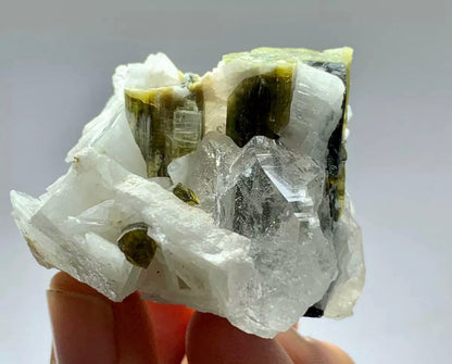 Tourmaline Crystal Specimen With Quartz From staknala