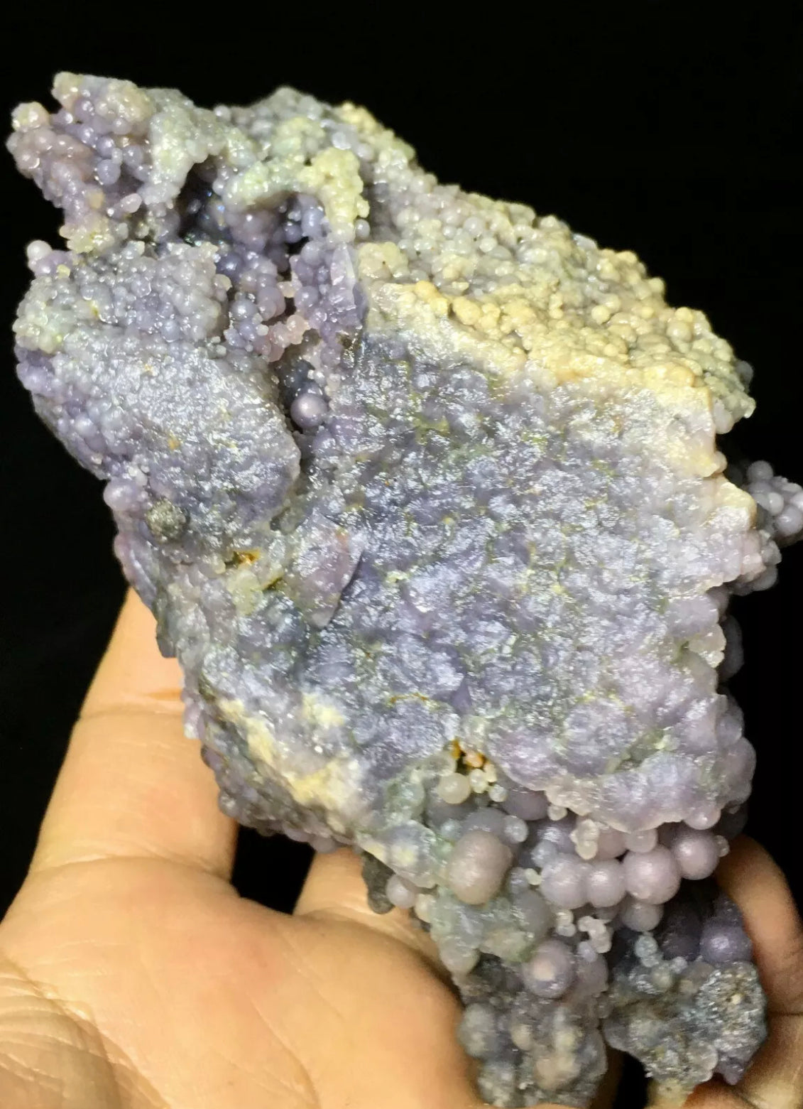 Natural grape agate gemstone chalcedony crystal