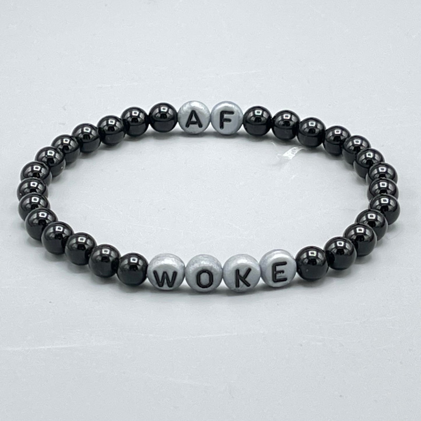 Woke AF Onyx Gemstone Bracelet