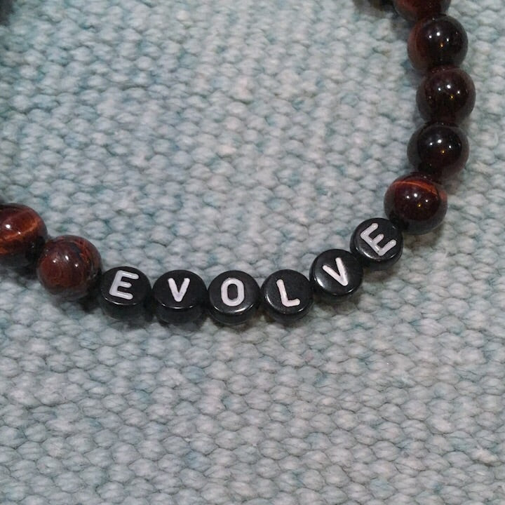 Mens Tiger Eye & Moonstone Gemstone “EVOLVE” Bracelet