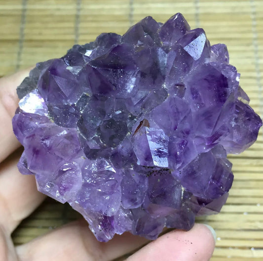 Natural Amethyst geode quartz cluster crystal mineral specimen