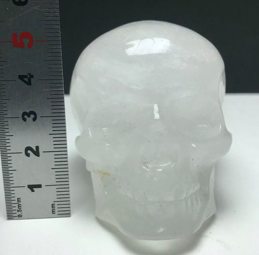 Natural Clear Quartz Skull