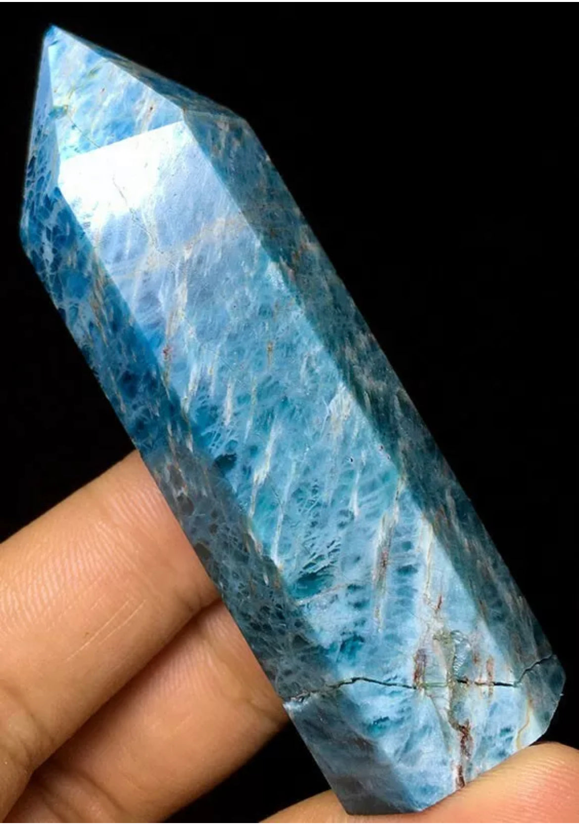 Natural Apatite Wand