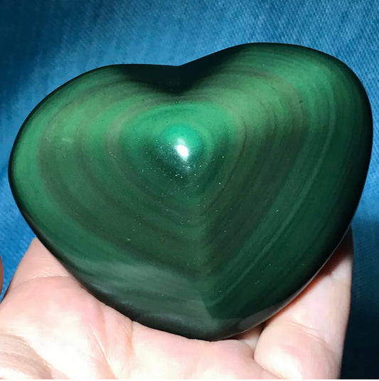 Natural Rainbow Obsidian Gemstone Crystal Heart